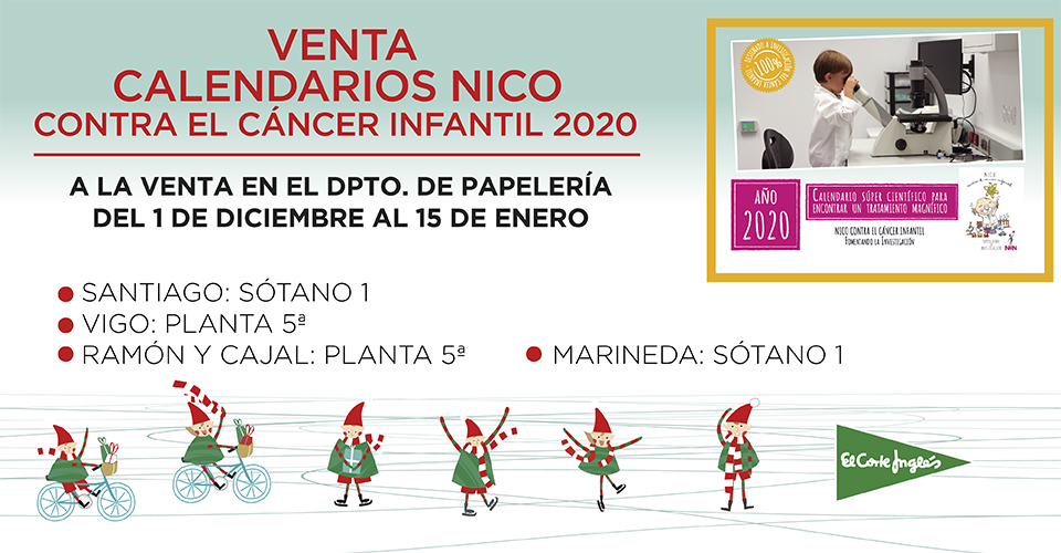 Venta Calendario Solidario 'NICO CONTRA EL CÁNCER INFANTIL'